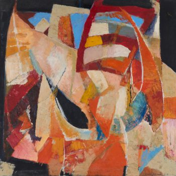 Marc Granier 19 – 90 x 90 cm – Peinture à l&rsquo;huile