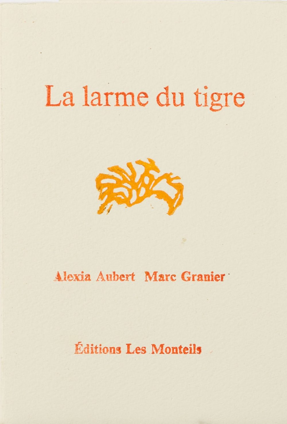 la larme du tigre, gravures, typographies, texte, poésie