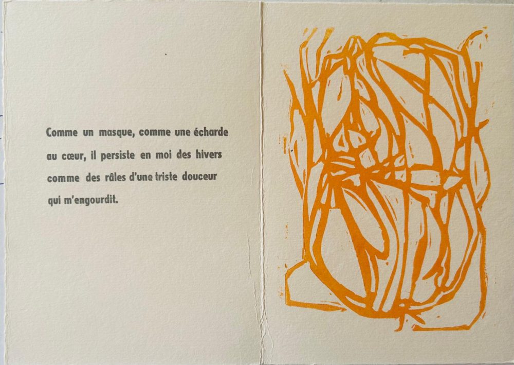 Comme une écharde au coeur – extrait